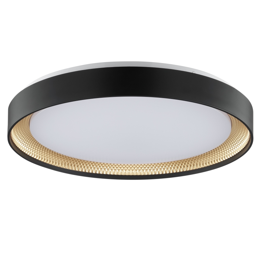 Brilliant - Luminaria de techo LED regulable WALDO LED/36W/230V 3000-6500K Ø 48,5 cm negro/dorado + mando a distancia