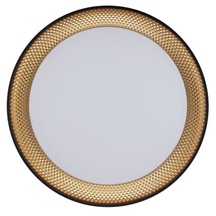 Brilliant - Luminaria de techo LED regulable WALDO LED/36W/230V 3000-6500K Ø 48,5 cm negro/dorado + mando a distancia