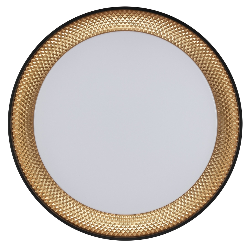 Brilliant - Luminaria de techo LED regulable WALDO LED/36W/230V 3000-6500K Ø 48,5 cm negro/dorado + mando a distancia