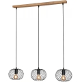 Brilo 4037-035 - Lámpara colgante con cable WINKI 3xE27/40W/230V