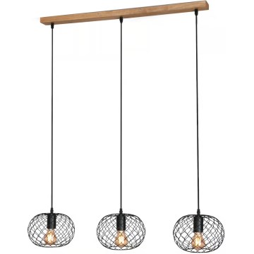 Brilo 4037-035 - Lámpara colgante con cable WINKI 3xE27/40W/230V