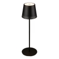 Brilo - Lámpara de mesa exterior LED táctil regulable y recargable KIKI LED/2,6W/5V IP44 2600 mAh negra
