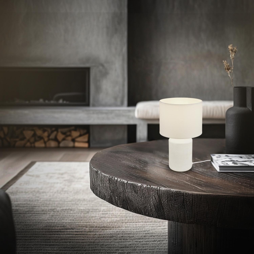 Brilo - Lámpara de mesa INO 1xE14/10W/230V blanca