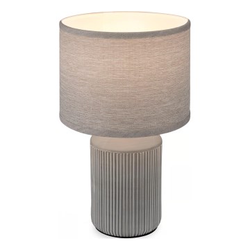 Brilo - Lámpara de mesa INO 1xE14/10W/230V gris