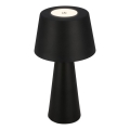Brilo - Lámpara de mesa LED de exterior recargable y regulable LED/3,5W/5V IP44 negro
