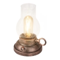 Brilo - Lámpara de mesa LED recargable y regulable para exteriores KANEA LED/1,5W/5V IP44 1200 mAh bronce