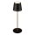 Brilo - Lámpara de mesa para exterior LED regulable, recargable y con control táctil KIKI LED/2,6W/5V IP44 2600 mAh negra