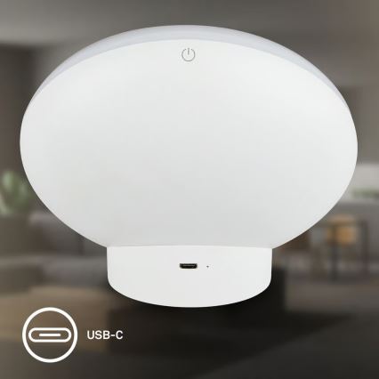 Brilo - LED RGBIC Lámpara de sobremesa regulable TARA LED/6W/230V 3000-6500K blanca + control remoto