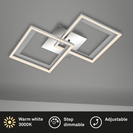 Brilo - Lámpara de techo LED regulable FRAME 2xLED/11W/230V
