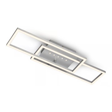 Brilo - Luminaria de techo LED regulable / 30W / 230V / 3000K / cromo mate