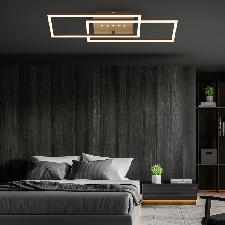 Brilo - Luminaria de techo LED regulable LED/30W/230V 3000K marrón