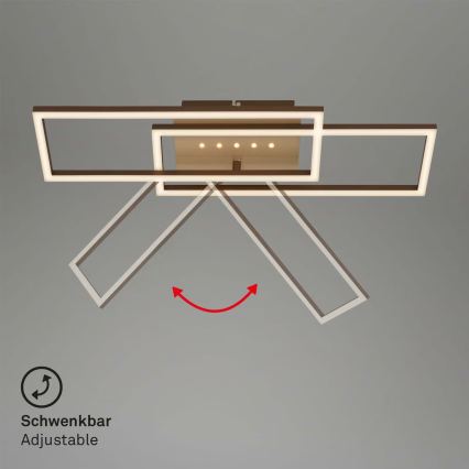 Brilo - Luminaria de techo LED regulable LED/30W/230V 3000K marrón