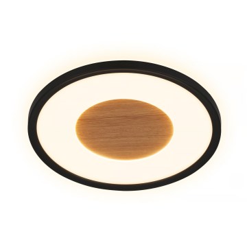 Brilo - Luminaria de techo LED SUFIT WOOD LED/18W/230V 3000K Ø 29 cm