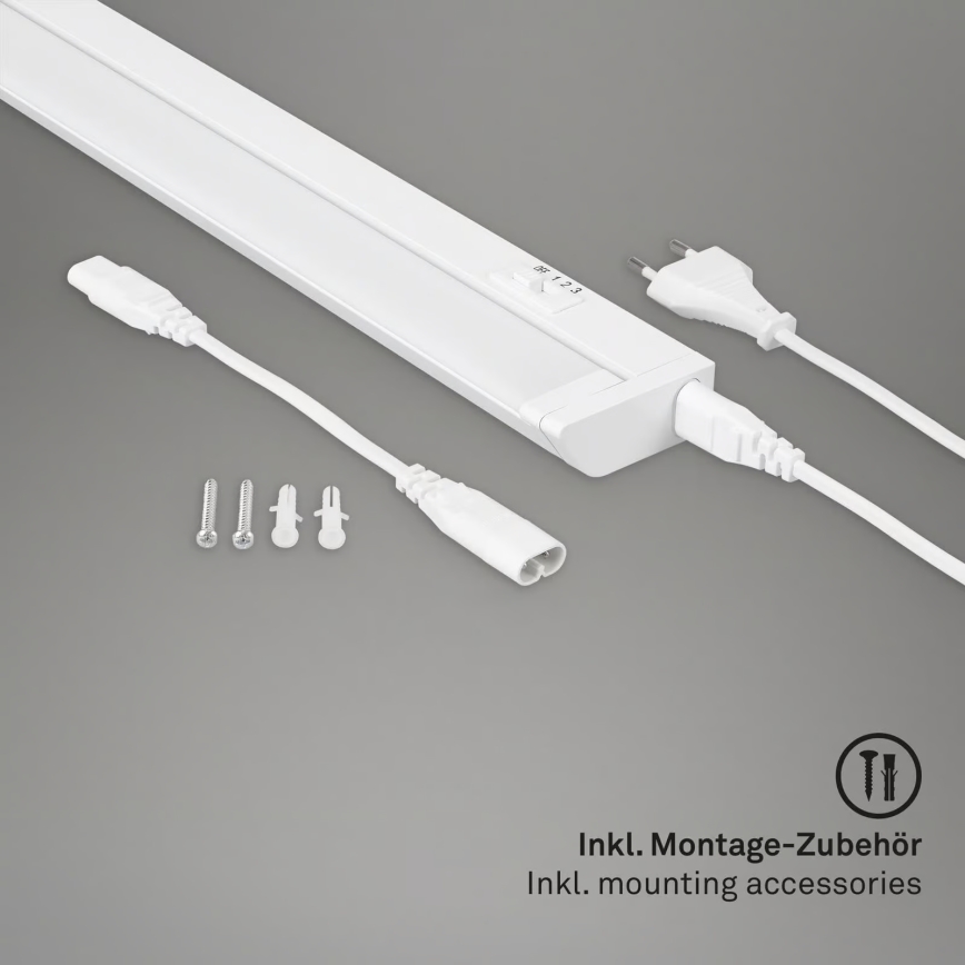 Brilo - Luminaria LED bajo mueble LED/6W/230V 2700/4000/6500K 54,5 cm blanca