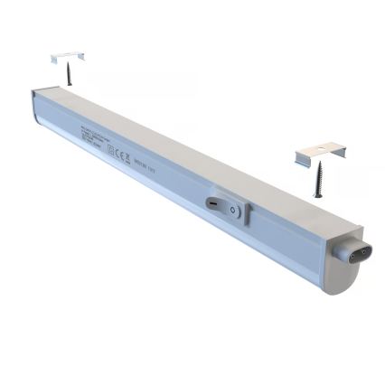Brilo - Luminaria LED para montaje bajo mueble, 4 W, 230 V, 4000 K, 31,3 cm