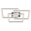 Brilo - Plafón LED regulable FRAME LED/57W/230V 3000K cromo mate