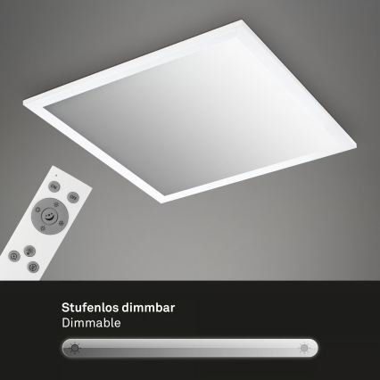 Brilo - Plafón LED regulable 21W/230V 3000-6500K 38x38 cm blanco + mando a distancia