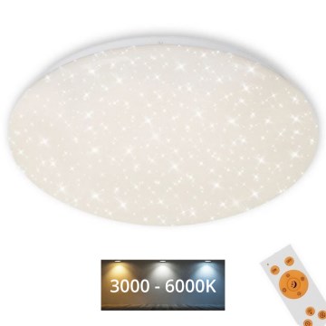 Brilo - Plafón LED regulable STARRY SKY LED/40W/230V 3000-6000K + control remoto