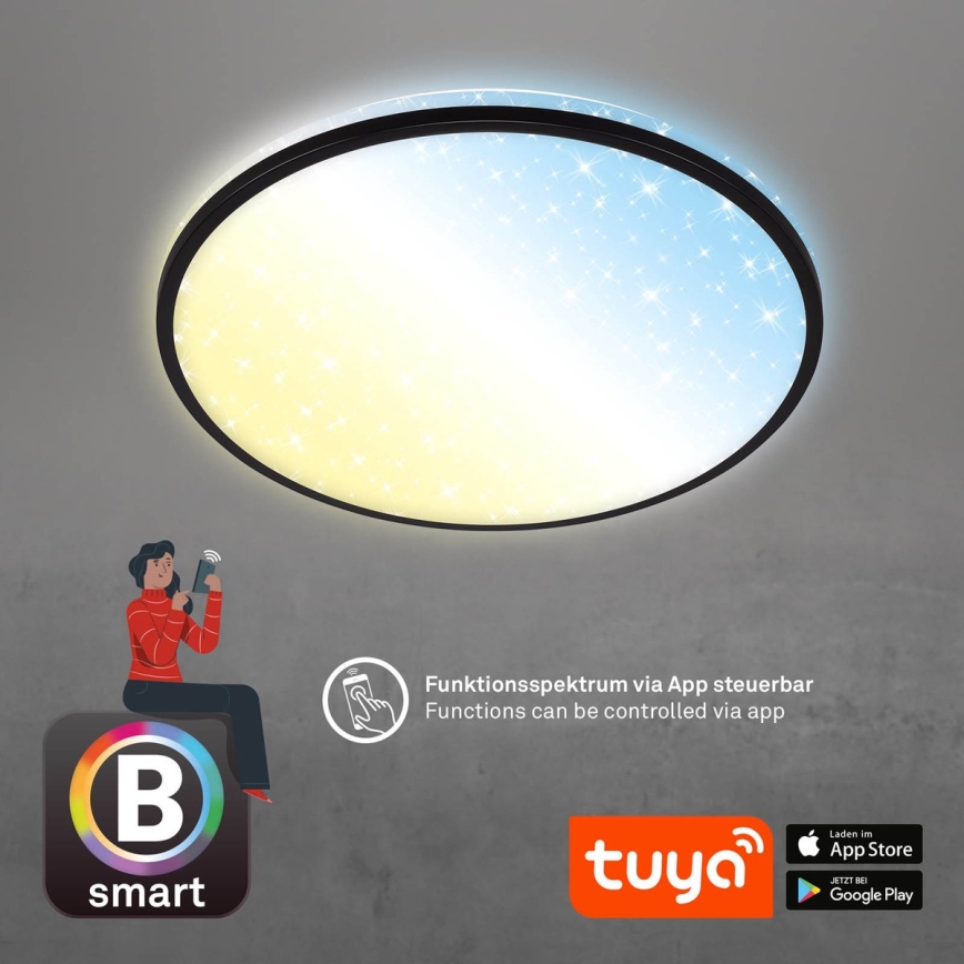 Brilo - Plafón LED regulable STARRY SKY LED/42W/230V 3000-6500K Wi-Fi Tuya + control remoto