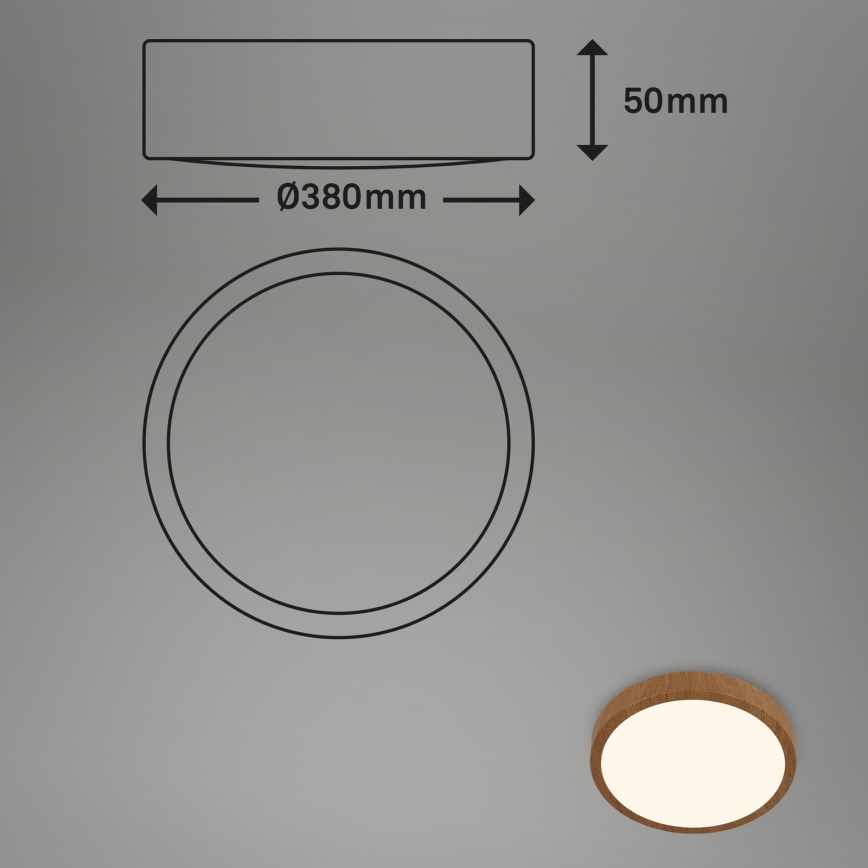 Brilo - Plafón LED RUNA LED/24W/230V