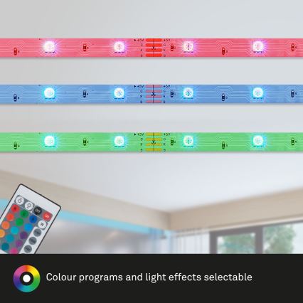 Brilo - Tira LED RGBW regulable 6,5m LED/15W/230V Wi-Fi Tuya + control remoto