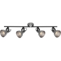 Briloner 2049-044 - Foco RETRO 4xE14/40W/230V gris