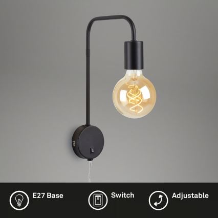Briloner 2086-015 - Aplique de pared 1xE27/10W/230V