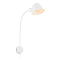 Briloner 2089-016 - Lámpara de pared flexible BRELLO 1xE27/10W/230V blanca