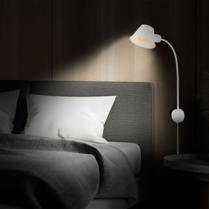 Briloner 2089-016 - Lámpara de pared flexible BRELLO 1xE27/10W/230V blanca