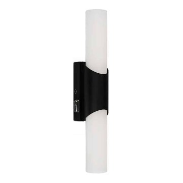 Briloner 2111-015 - Iluminación LED para espejo de baño LED/6,5W/230V 32 cm negra