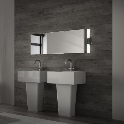 Briloner 2111-015 - Iluminación LED para espejo de baño LED/6,5W/230V 32 cm negra