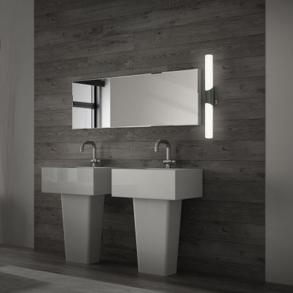 Briloner 2111-115 - Aplique LED para espejo de baño LED/11W/230V IP44 47 cm negro
