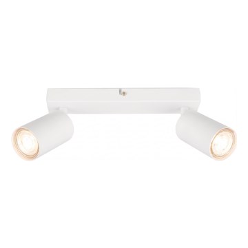 Briloner 2172-026 - Lámpara spot orientable 2xGU10/9W/230V blanca