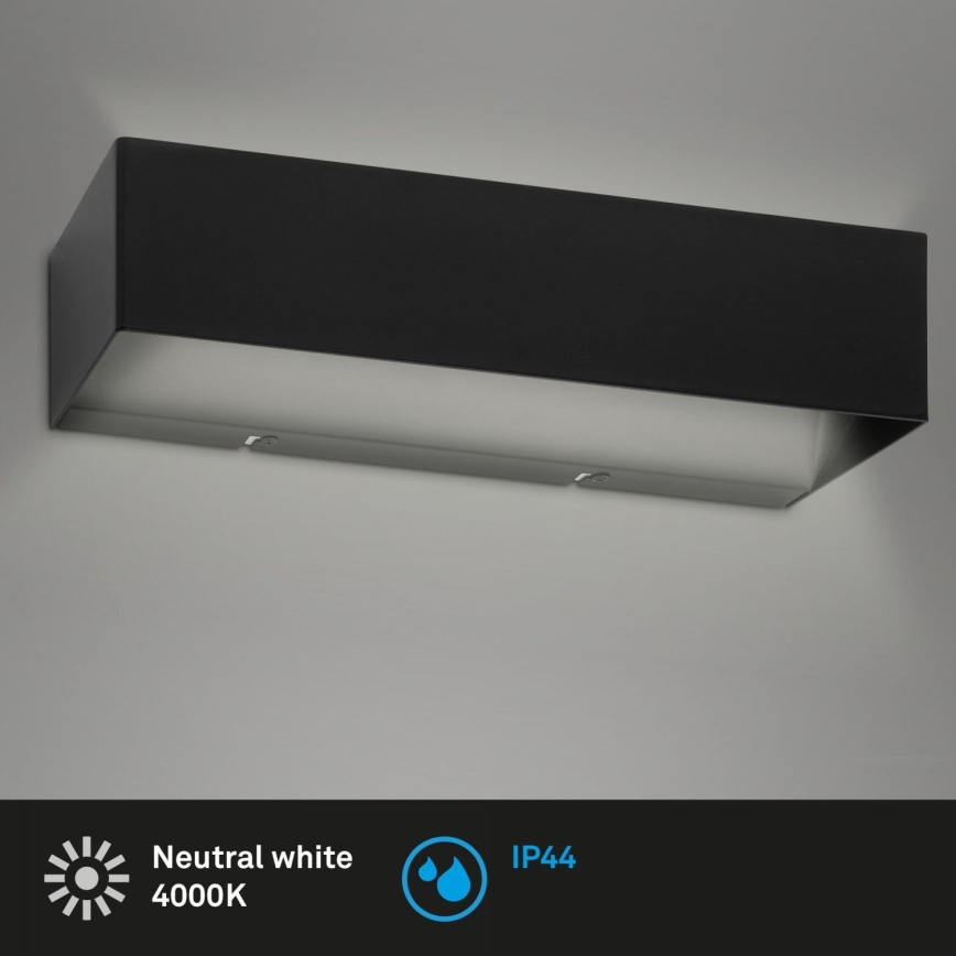 Briloner 2204-015 - Aplique LED para exterior LED/8W/230V IP44 negro