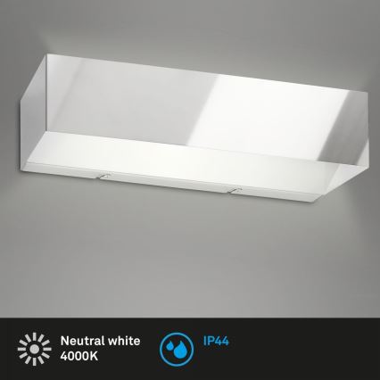 Briloner 2204-018 - Aplique LED para exterior LED/8W/230V IP44 cromo brillante