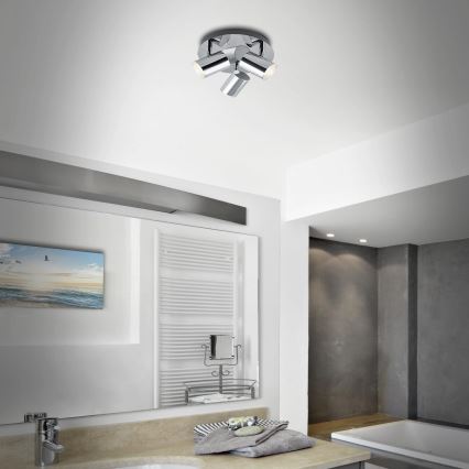 Briloner 2731-038 - Foco CUP 3xGU10/5W/230V cromo brillante