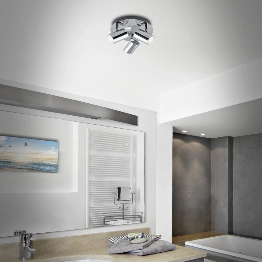 Briloner 2731-038 - Foco CUP 3xGU10/5W/230V cromo brillante