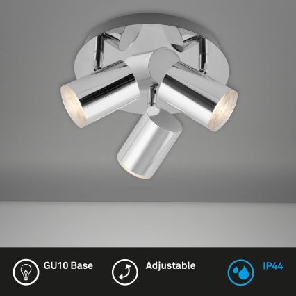 Briloner 2731-038 - Foco CUP 3xGU10/5W/230V cromo brillante