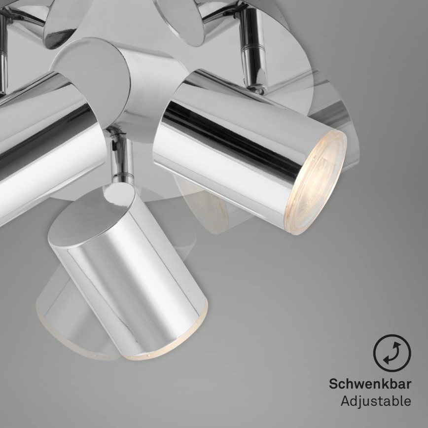 Briloner 2731-038 - Foco CUP 3xGU10/5W/230V cromo brillante