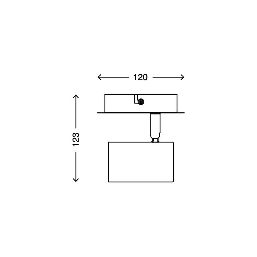 Briloner 2857-015 - Foco de pared SPOT 1xGU10/40W/230V negro
