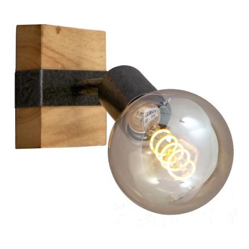 Briloner 2900-011 - Foco de pared WOOD BASIC 1xE27/25W/230V