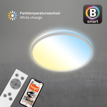 Briloner 3064-014 - Lámpara de techo LED regulable IVY LED/24W/230V Wi‑Fi compatible con Tuya Ø 33,3 cm + mando a distancia