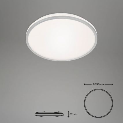Briloner 3064-014 - Lámpara de techo LED regulable IVY LED/24W/230V Wi‑Fi compatible con Tuya Ø 33,3 cm + mando a distancia
