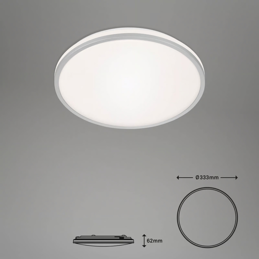 Briloner 3064-014 - Lámpara de techo LED regulable IVY LED/24W/230V Wi‑Fi compatible con Tuya Ø 33,3 cm + mando a distancia
