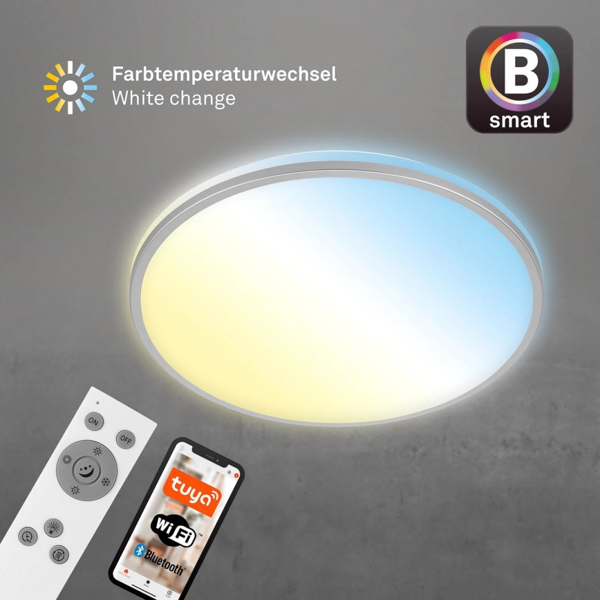 Briloner 3065-014 - Lámpara de techo LED regulable IVY LED/42W/230V Wi-Fi Tuya, diámetro 49 cm + mando a distancia