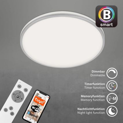 Briloner 3065-014 - Lámpara de techo LED regulable IVY LED/42W/230V Wi-Fi Tuya, diámetro 49 cm + mando a distancia