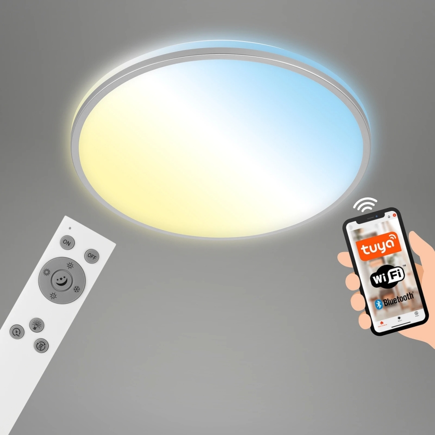 Briloner 3065-014 - Lámpara de techo LED regulable IVY LED/42W/230V Wi-Fi Tuya, diámetro 49 cm + mando a distancia
