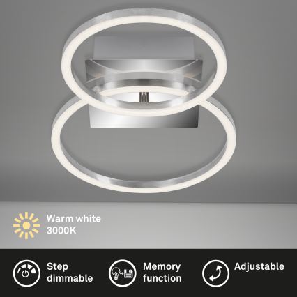 Briloner 3110-018 - Plafón LED regulable FRAMES LED/16W/230V