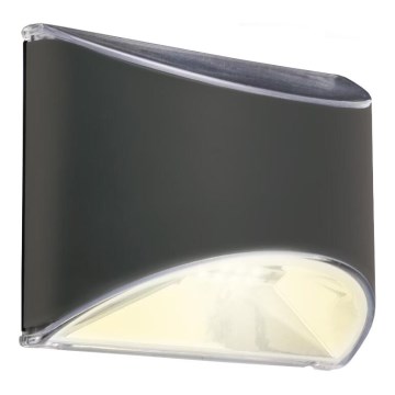 Briloner 3133015 - Aplique solar de pared LED LED/2W/3,7V IP44 3000K 300 mAh