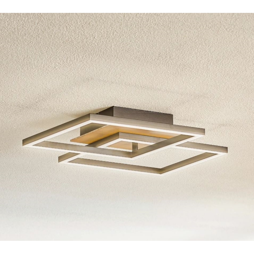 Briloner 3210-014 - Plafón LED regulable FRAME 2xLED/11W/230V marrón